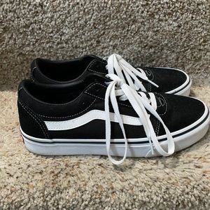 Black Suede Low Top Vans